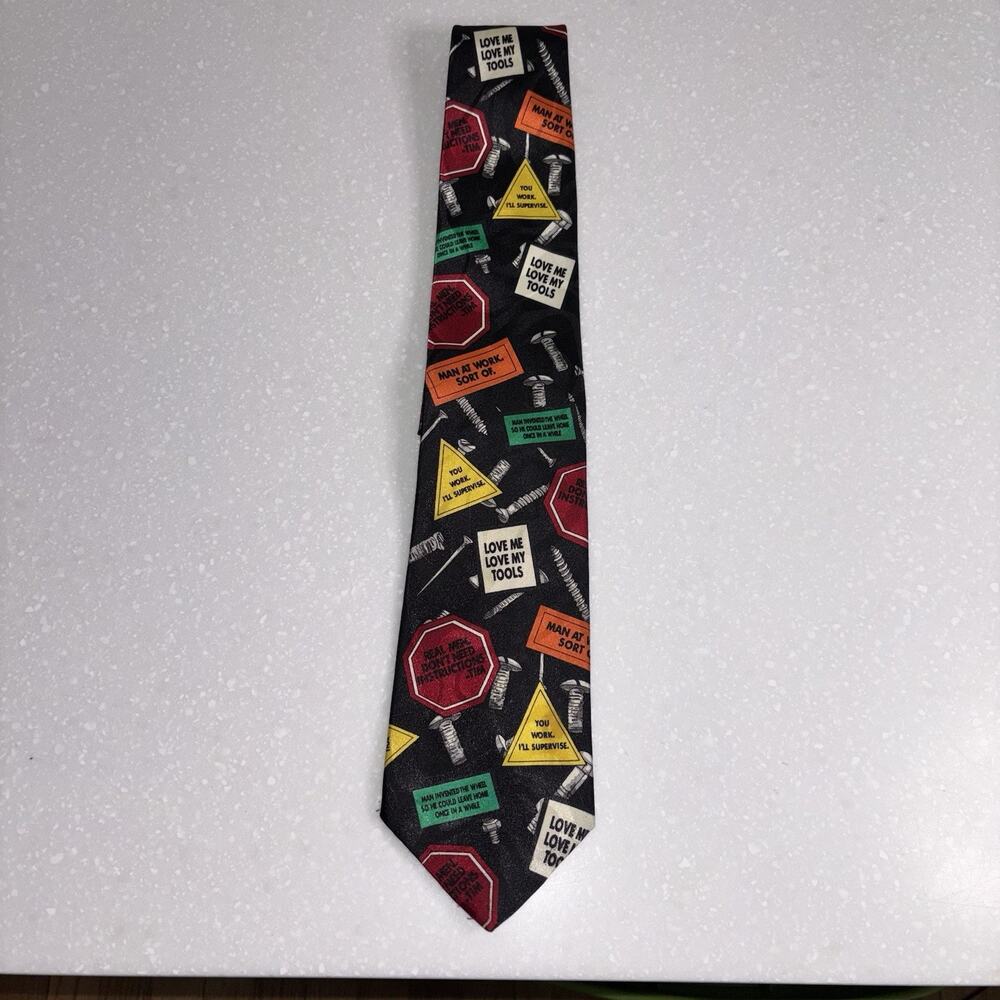 Vintage 90s Home Improvement TV Show Novelty Necktie Touchstone Tim Allen